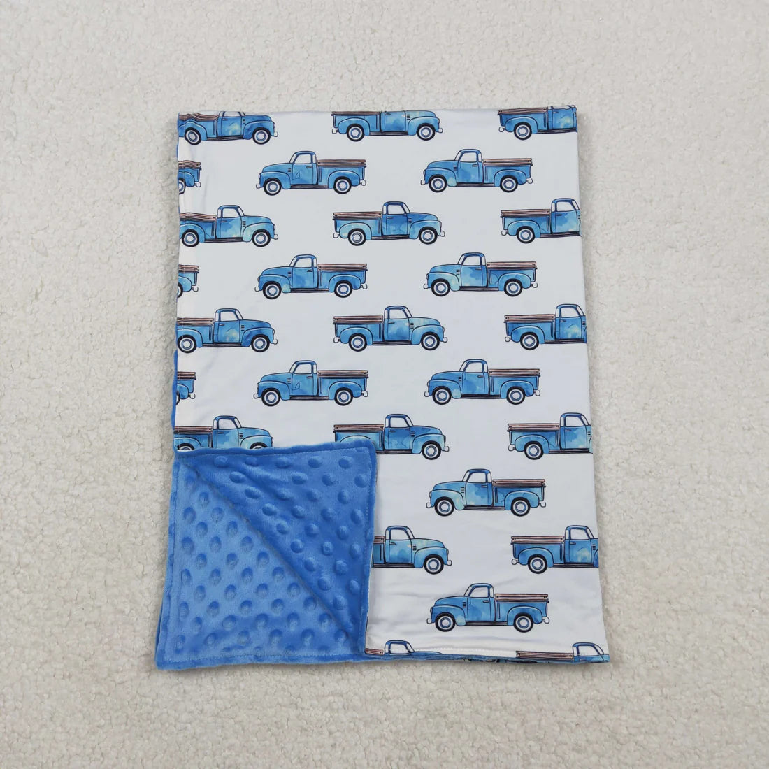 Baby Toddler Baby Truck Minky Blankts