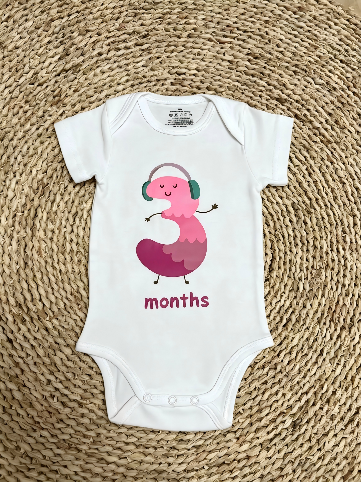 USA Shop 1-12 Month Vinyl White Cotton Baby Summer Romper