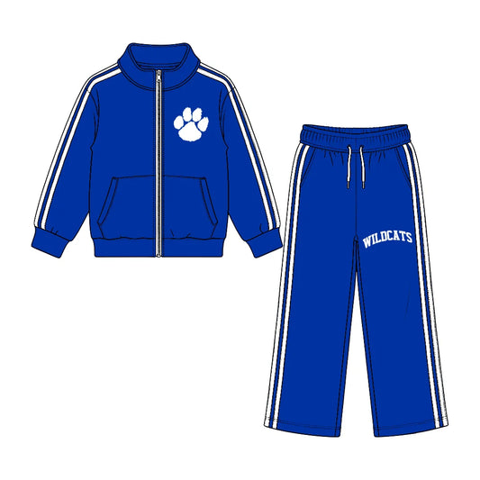 Preorder( 5  MOQ) Baby Girls Widecats Jacket Top Wide Leg Pants Outfit