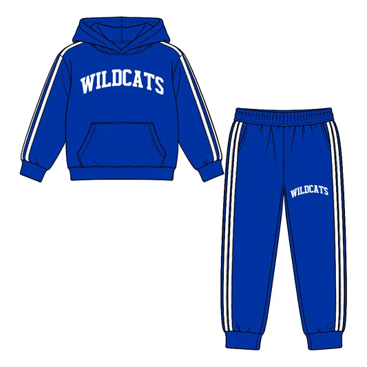 Preorder( 5  MOQ) Baby Girls Wildcats Hoodie Top Jogger Pants Outfit