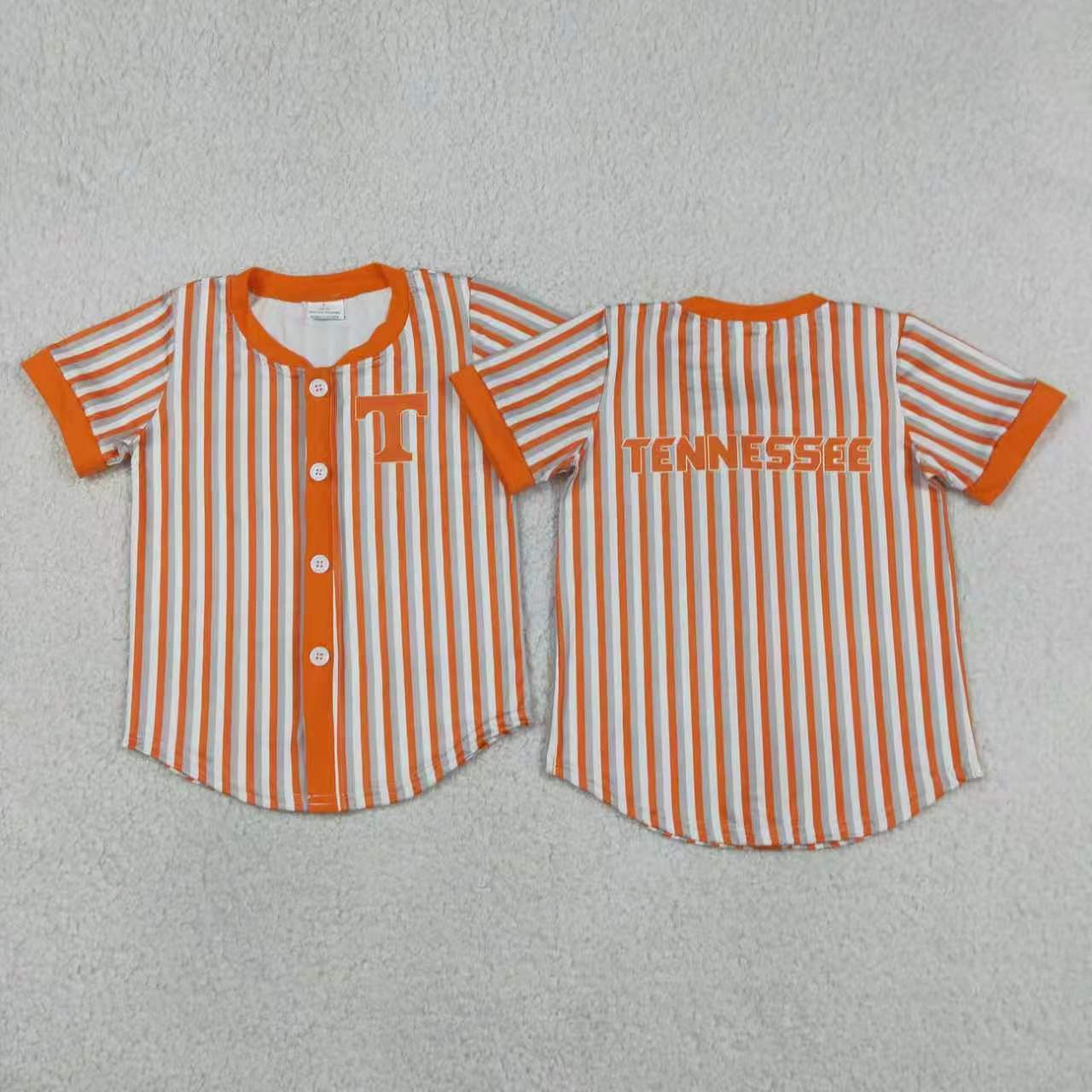 Sibling Baby Boys Sport Team Striped Short Sleeve Shirt Top