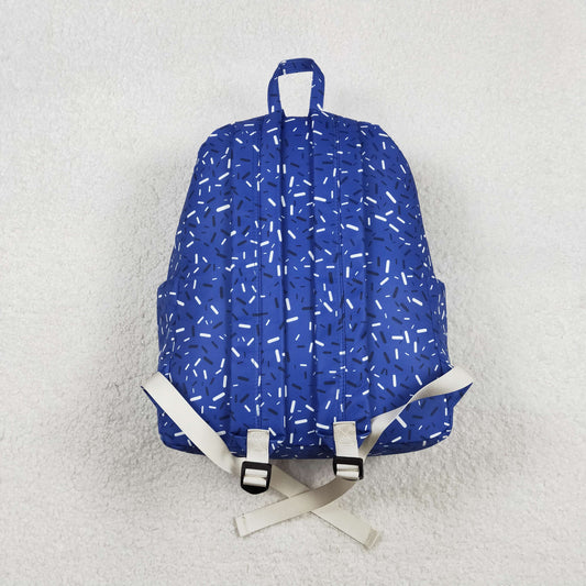 USA Shop BA0340 Baby Kids Hot Blue Drip Sprinkles Team Zipper School Back Bags
