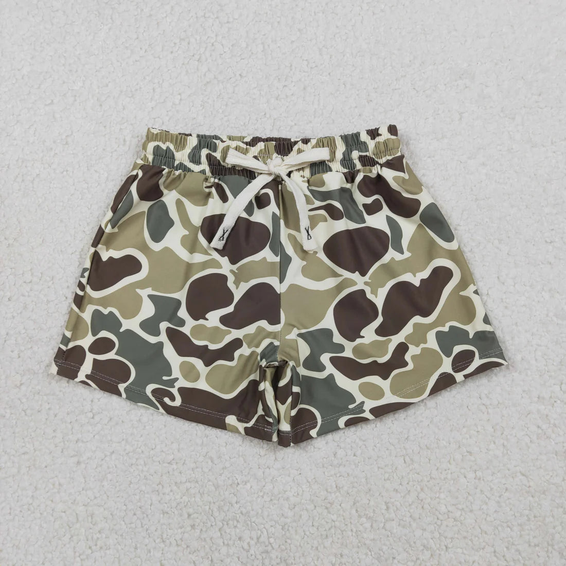 Sibling Baby Boys Western Camo Print Summer Trunks Swimsuits Swimwears