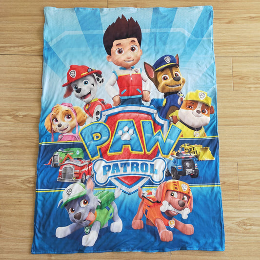 6 C9-14 Cartoon Dog Paw Print Baby Blanket