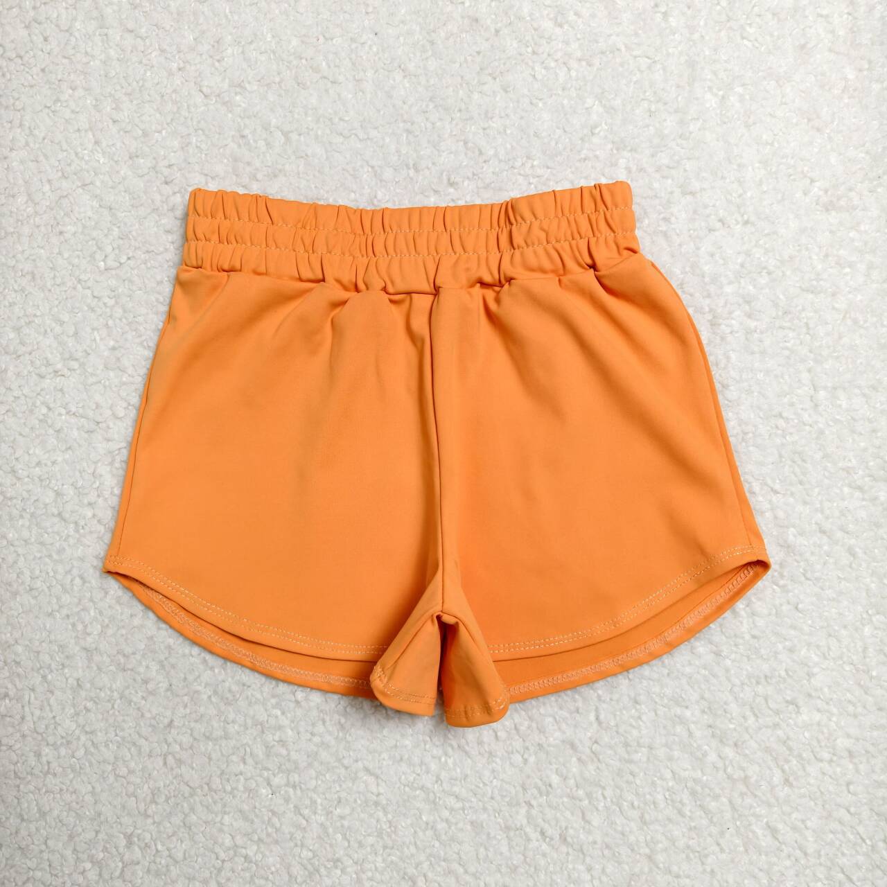 SS0902 Orange Active Kids Girls Bottom Shorts
