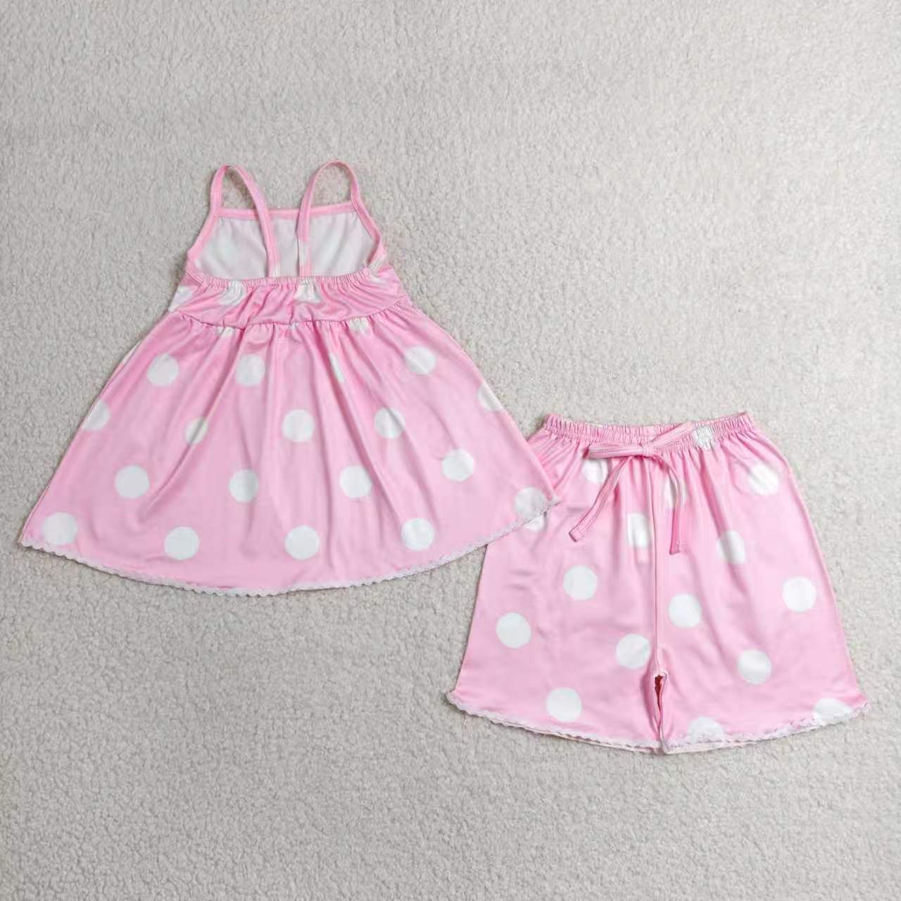 Sibling Baby Girls Strap Tunic Top with Shorts Outfit