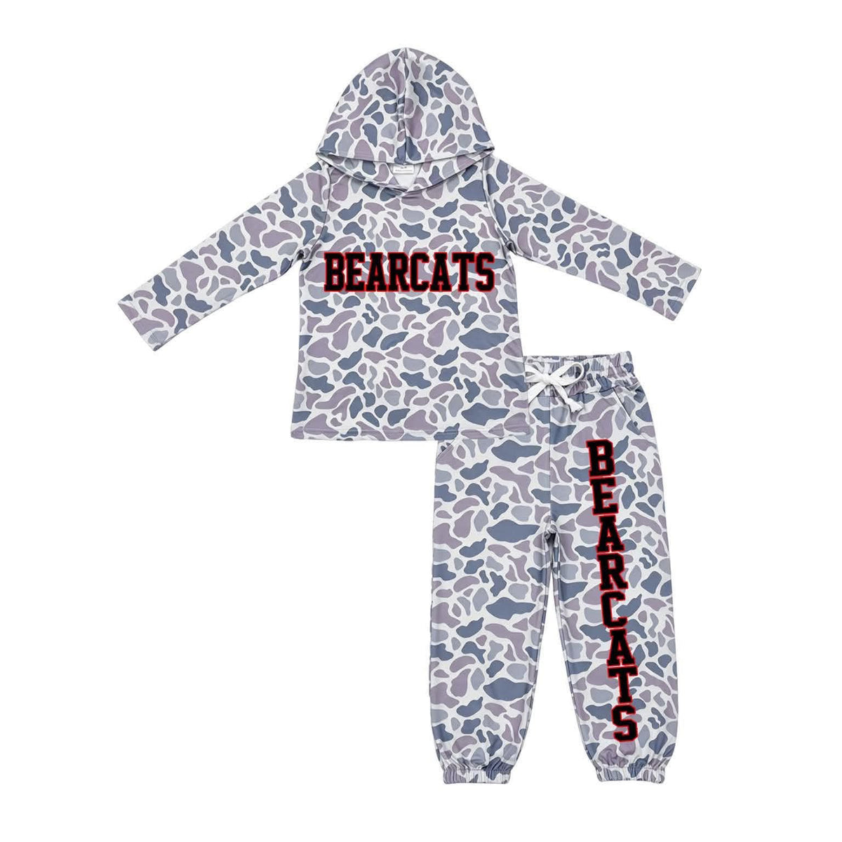 Preorder (5 MOQ)  Adult  Bearcats Camo Hoodie Outfit