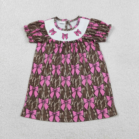Sibling Family Adult Women Pajamas Sets Baby Girls Smocked Bows Olive Camo Dress Ruffle Romper Flare Pant
