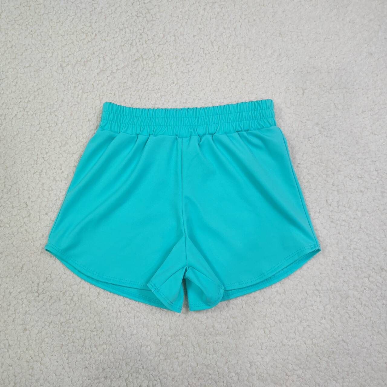 Kids Girls Mint Green Active  Shorts