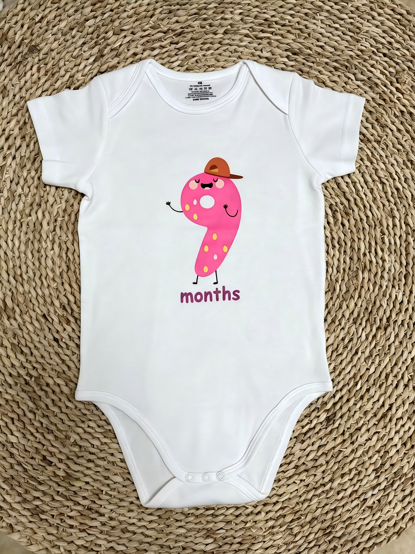 USA Shop 1-12 Month Vinyl White Cotton Baby Summer Romper
