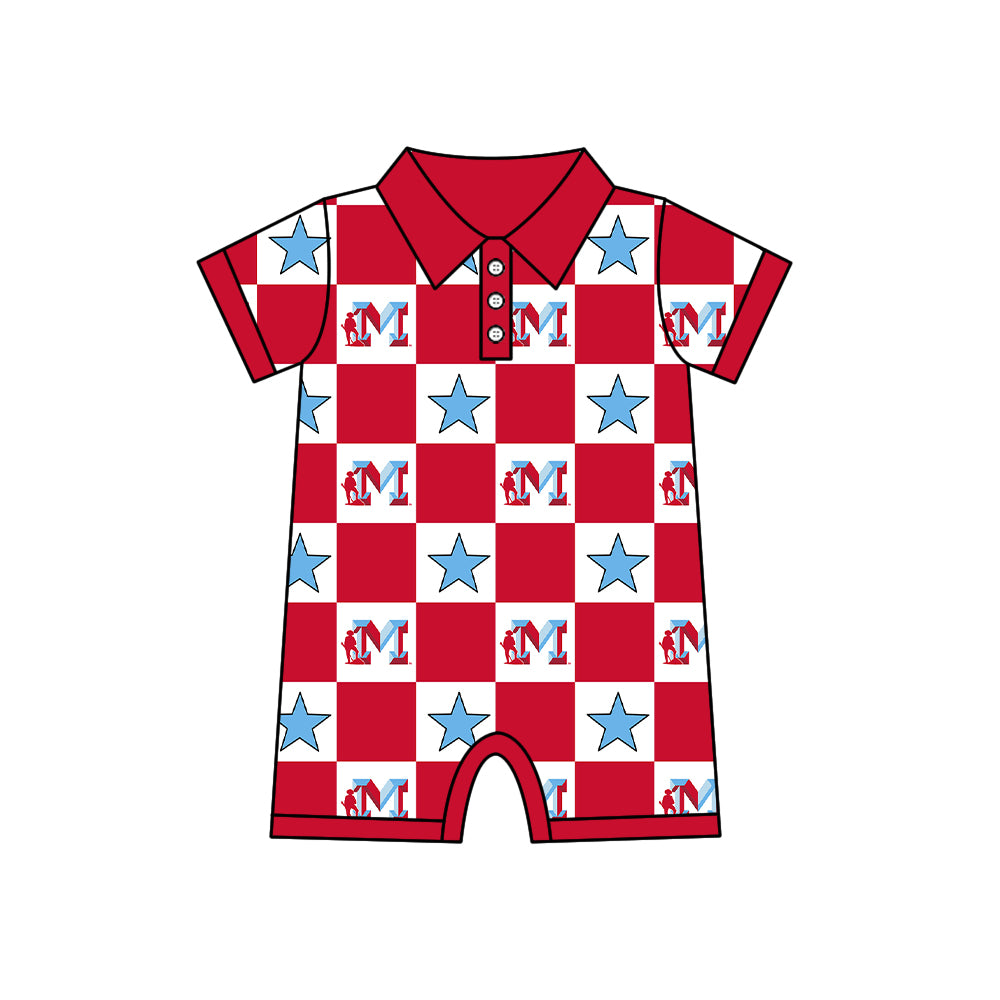 (Custom Design Preorder MOQ 5 Each Item) Teams Plainsmen Red Plaid Print Kids Clothes Sibling & Family Matching Styles