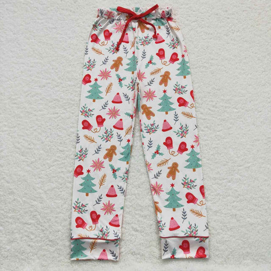 Gingerbread Tree Holly Print Family Christmas Pajamas Styles