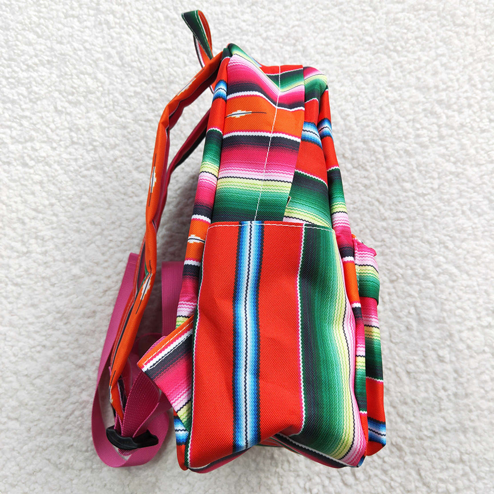 Sibling Baby Kids Children Western Stripe School Back Bags