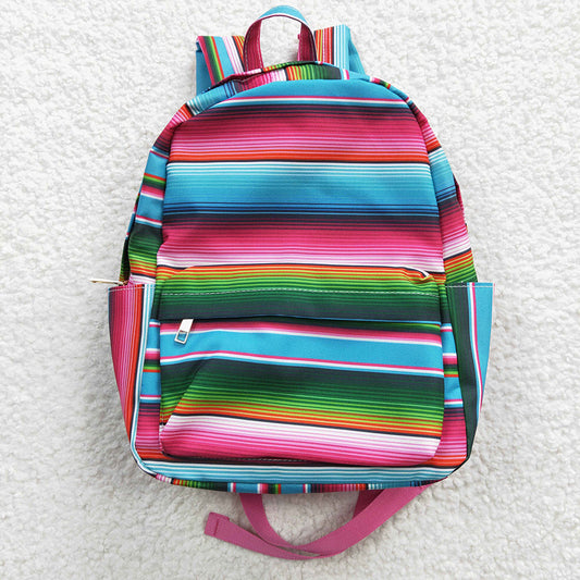 Sibling Baby Kids Children Western Stripe School Back Bags