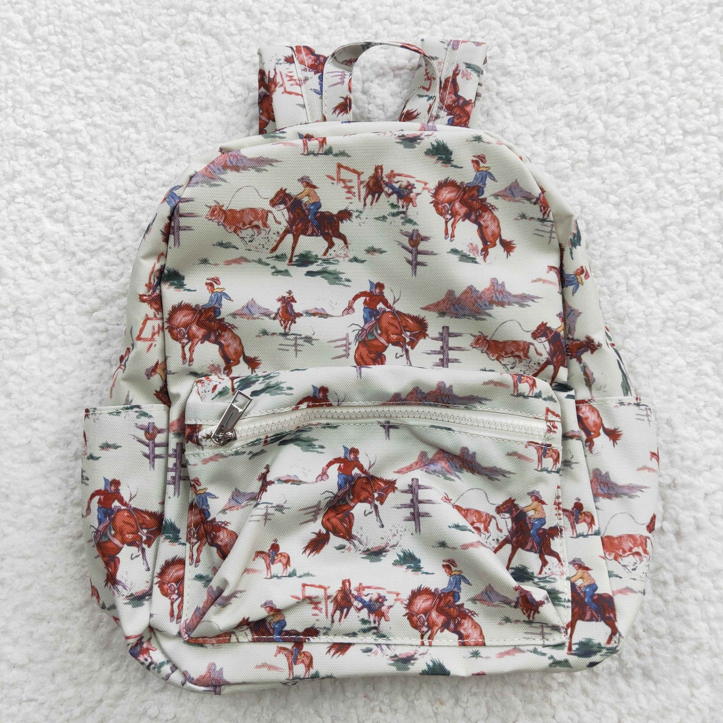 BA0059 Cowboy Western Print Baby Boys Children Backpack Bags
