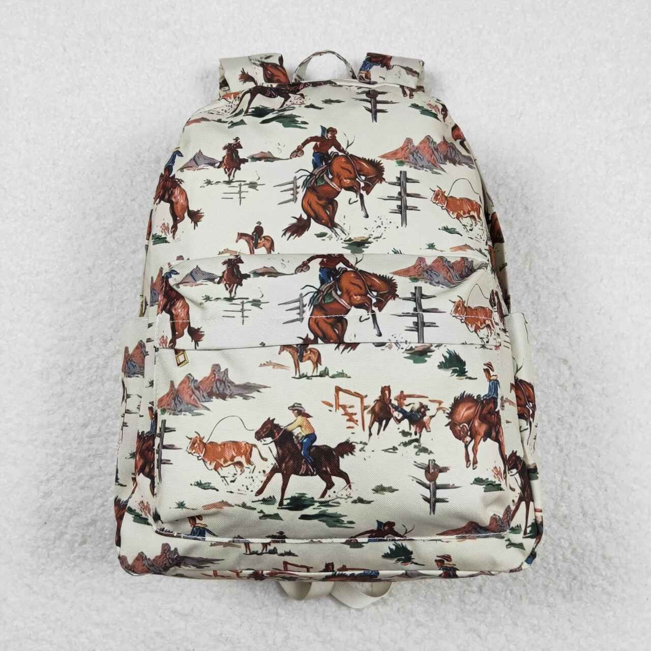 BA0059 Cowboy Western Print Baby Boys Children Backpack Bags