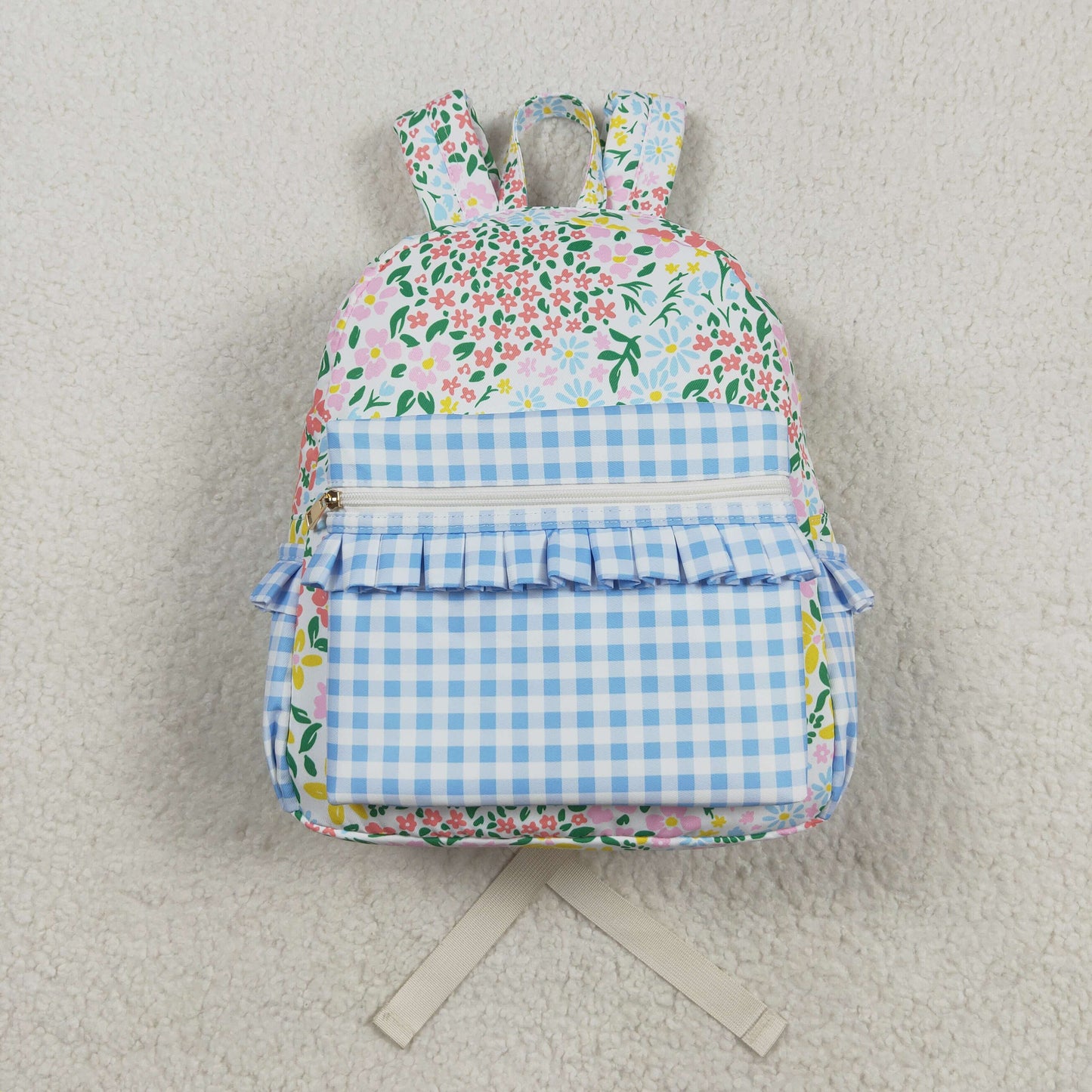 Sibling Baby Girls Floral Print Ruffle Back Bags