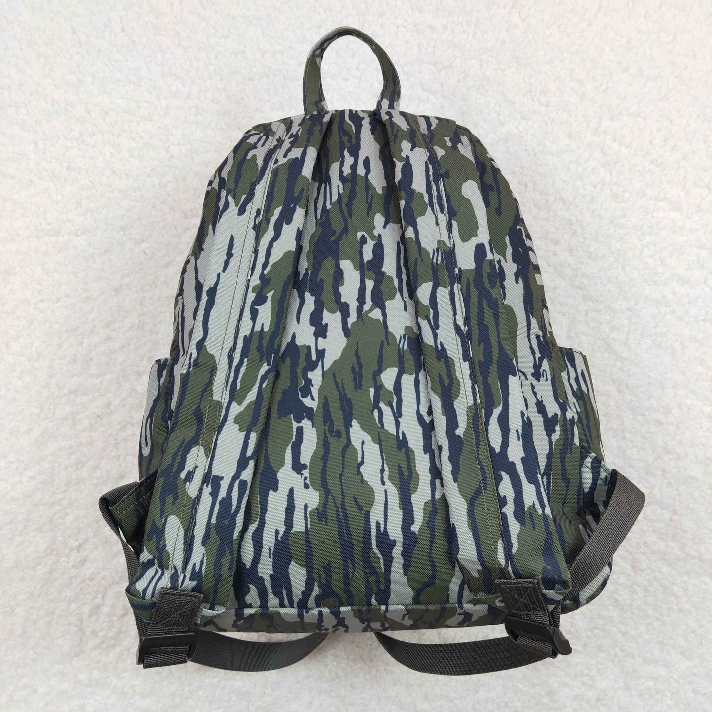 Baby Girls Kids Green Camo Tree Branches Print Back Bags Backpacks