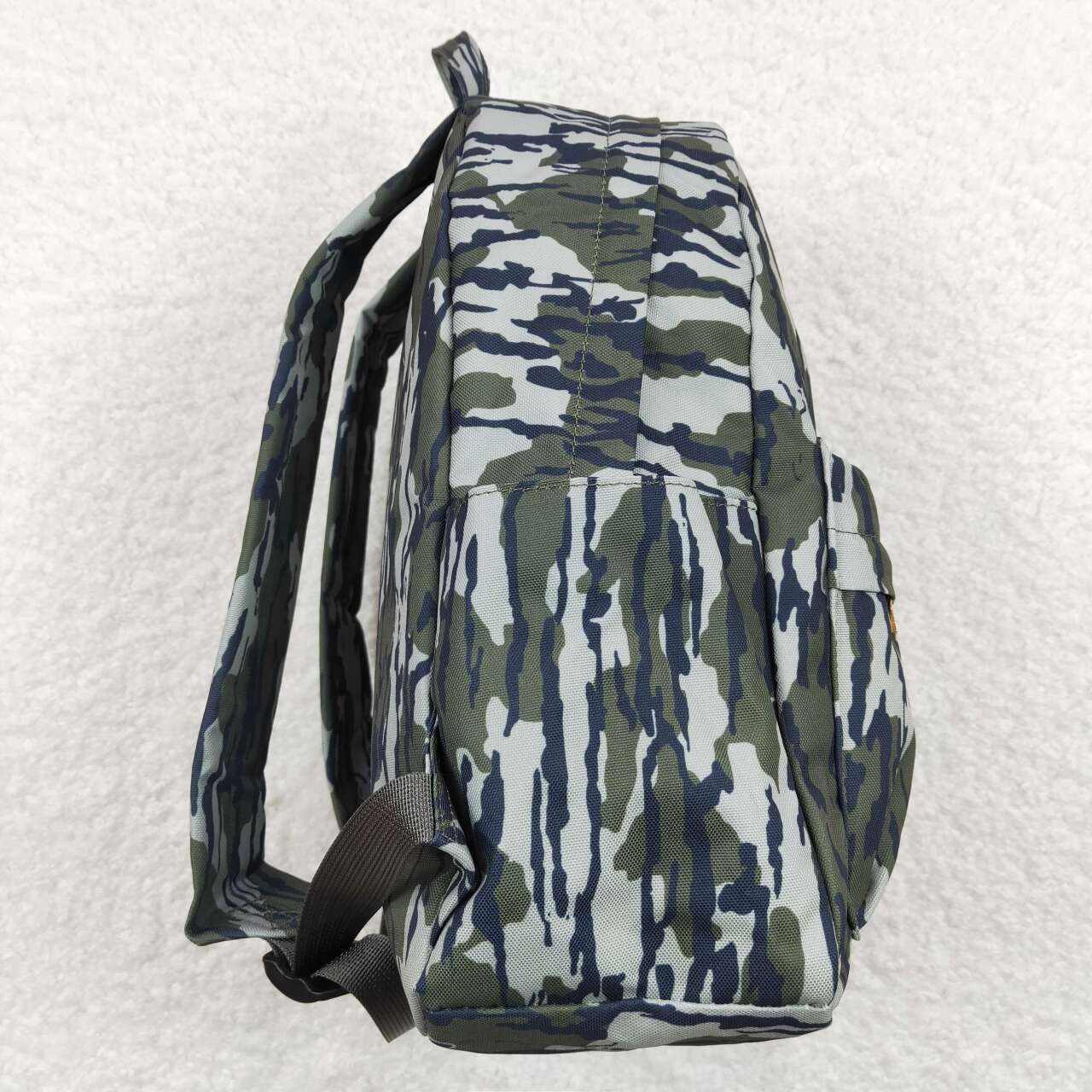 Baby Girls Kids Green Camo Tree Branches Print Back Bags Backpacks