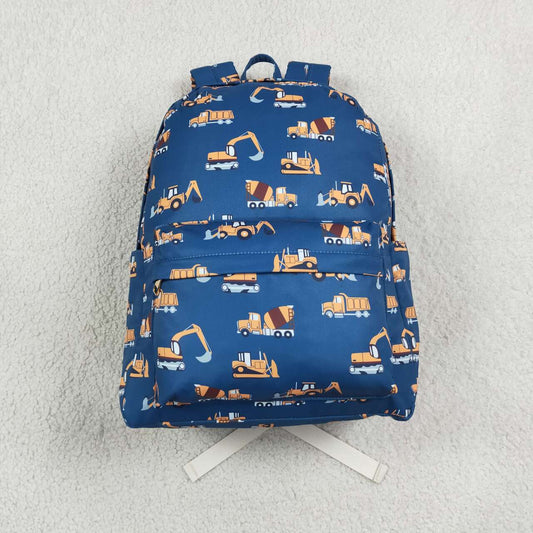 BA0169 Construction Blue Print Boys Backpacks Bags