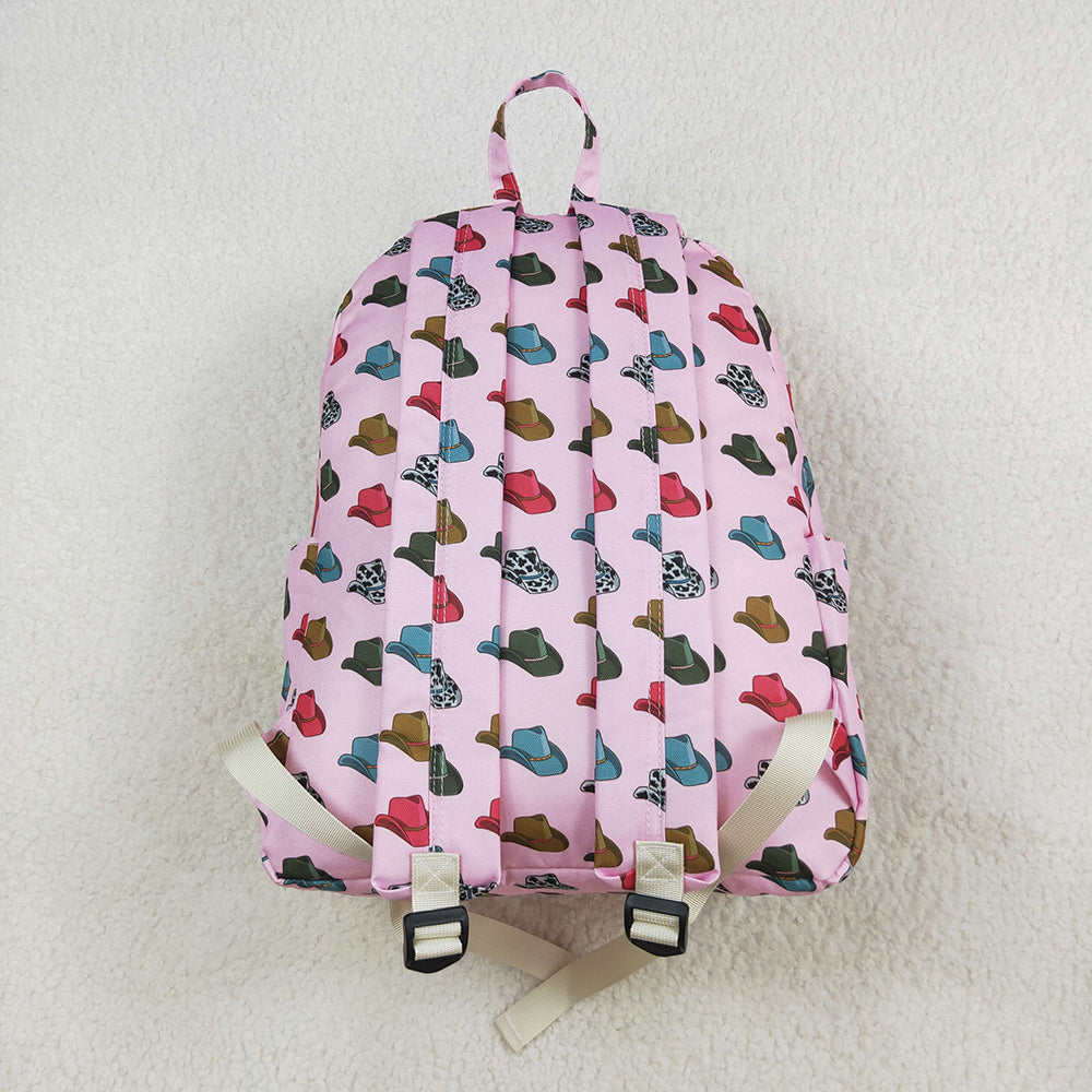 Baby Kids Girls Pink Hats Western Backpack Back Bags
