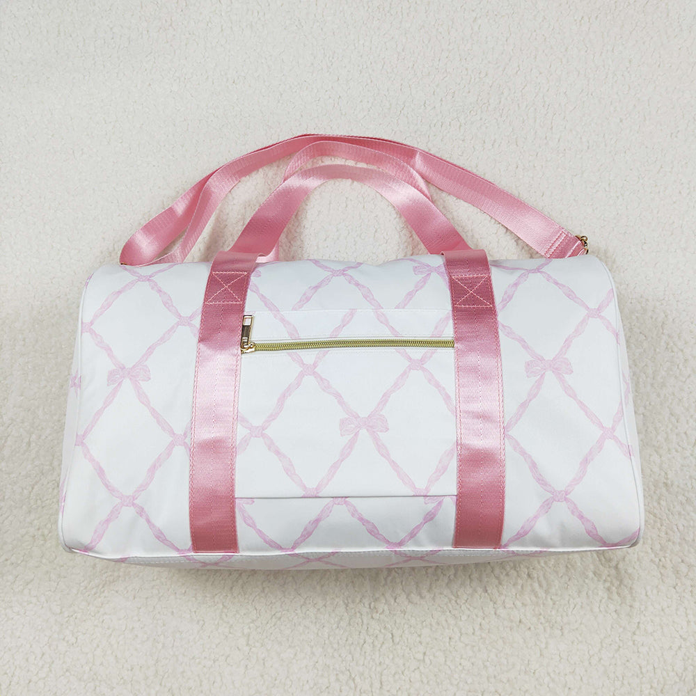 Baby Girls Pink Bows Gym Duffle Bags