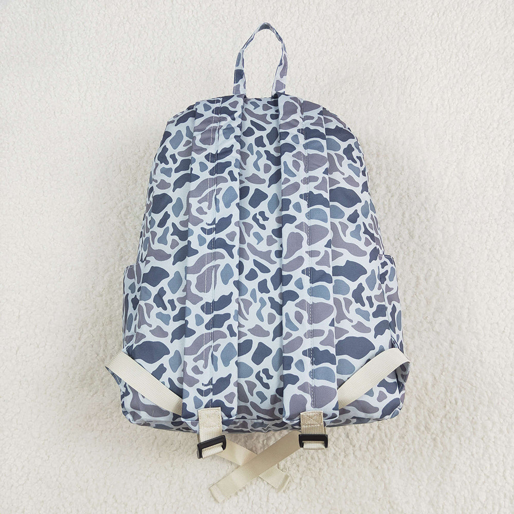 Baby Kids Boys Grey Hunting Camo Backpack Zip Back Bags