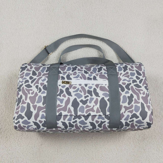 BA0262 Young Adult Grey Camo Print Kids Gym Bags