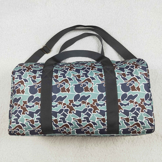 Young Adult Bright Green Camo Tree Branches Gym Bags