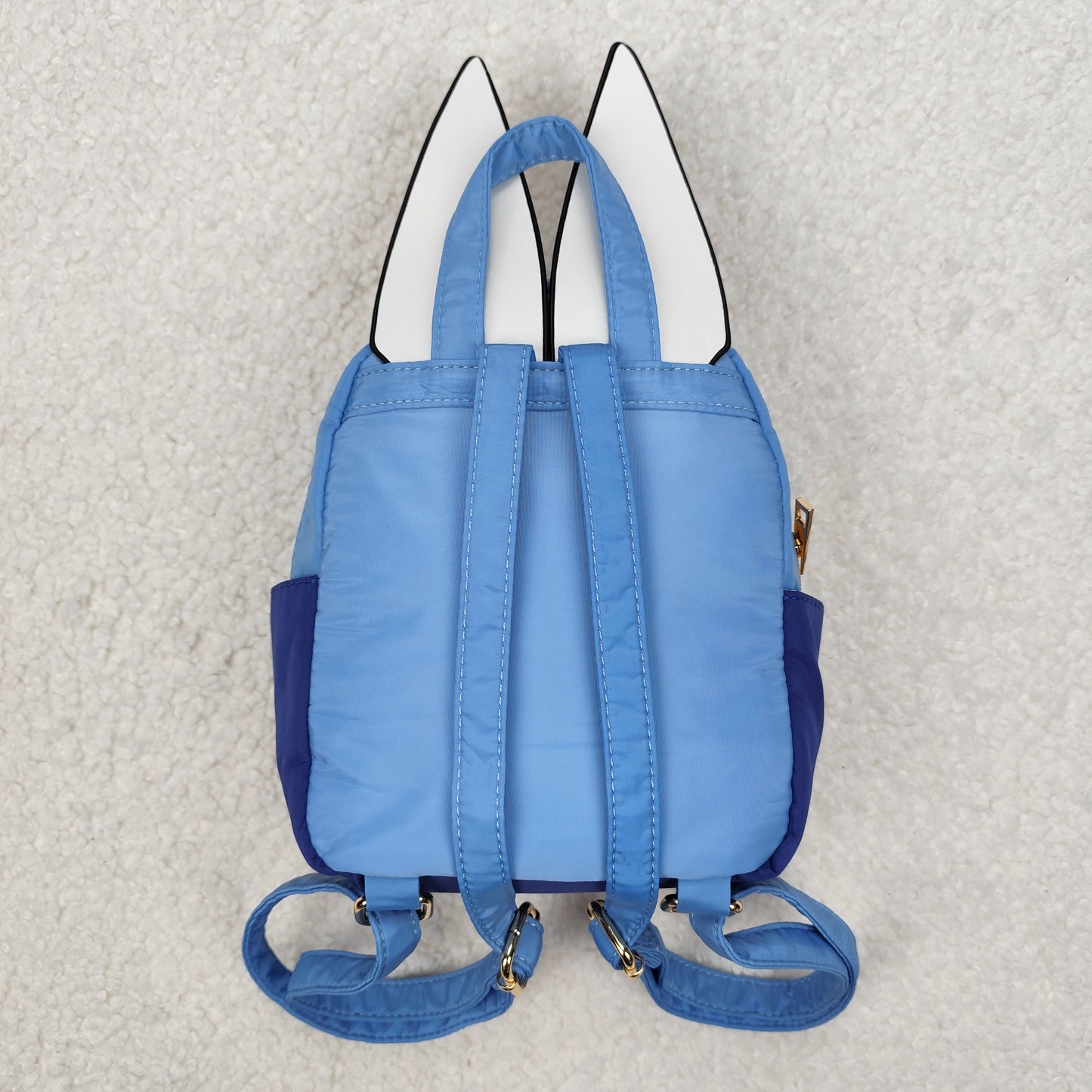Two Colors Sibling Baby Kids Blue Orange Dogs Backpacks Bags