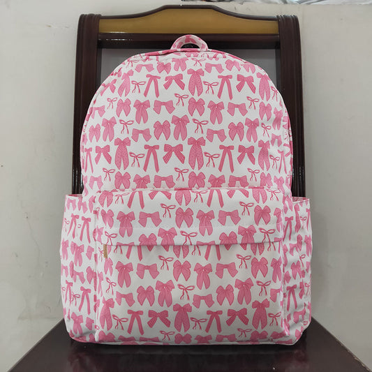 Baby Girls Pink Bows Backpacks Bags