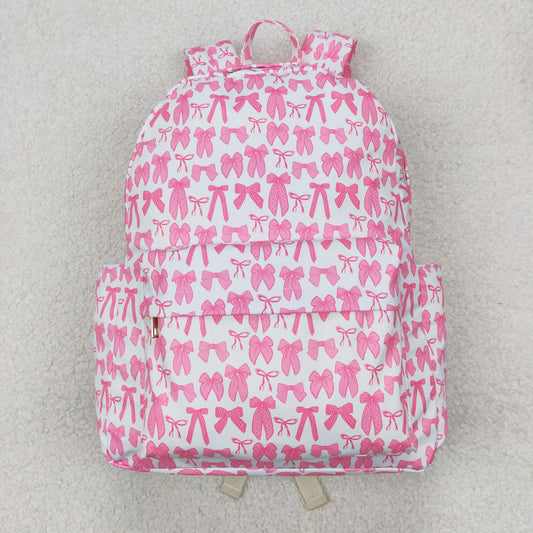 Sibling Pink Bows Plaid Lunch Boxes Back Bags