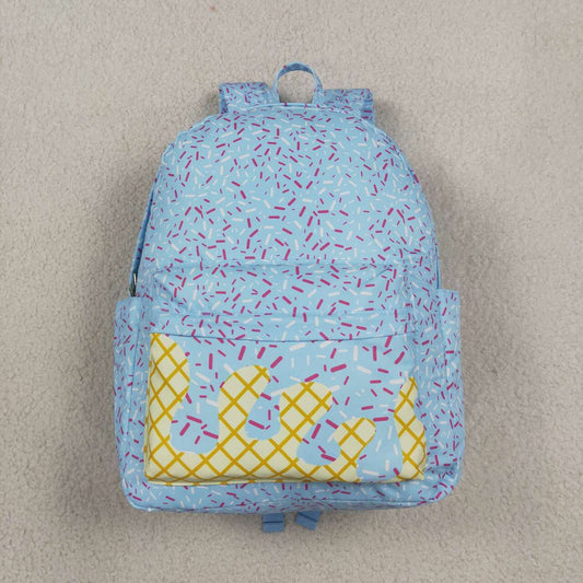 Baby Kids Blue Drips Team School Bags