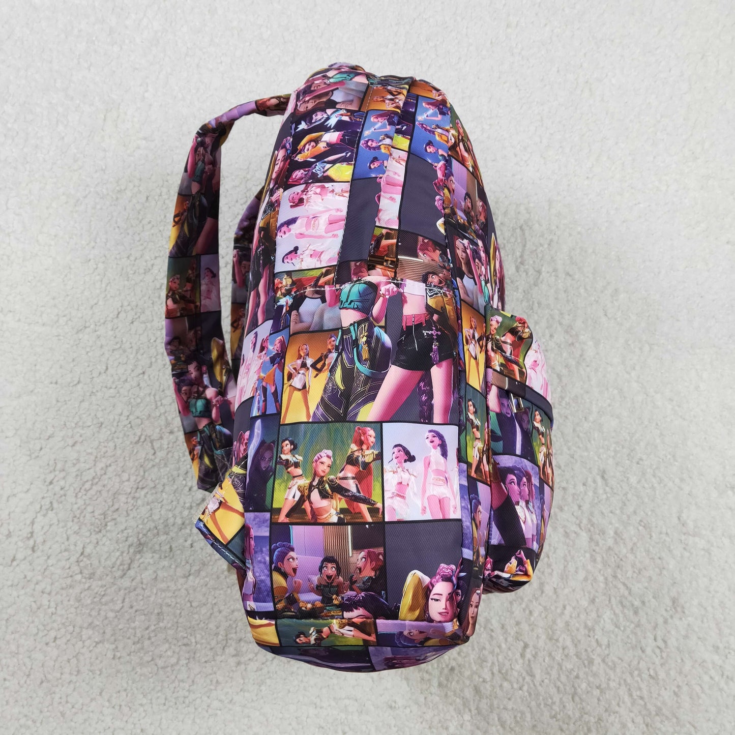 Sibling Baby Girls Cartoon Demon Hunter School Back Bags