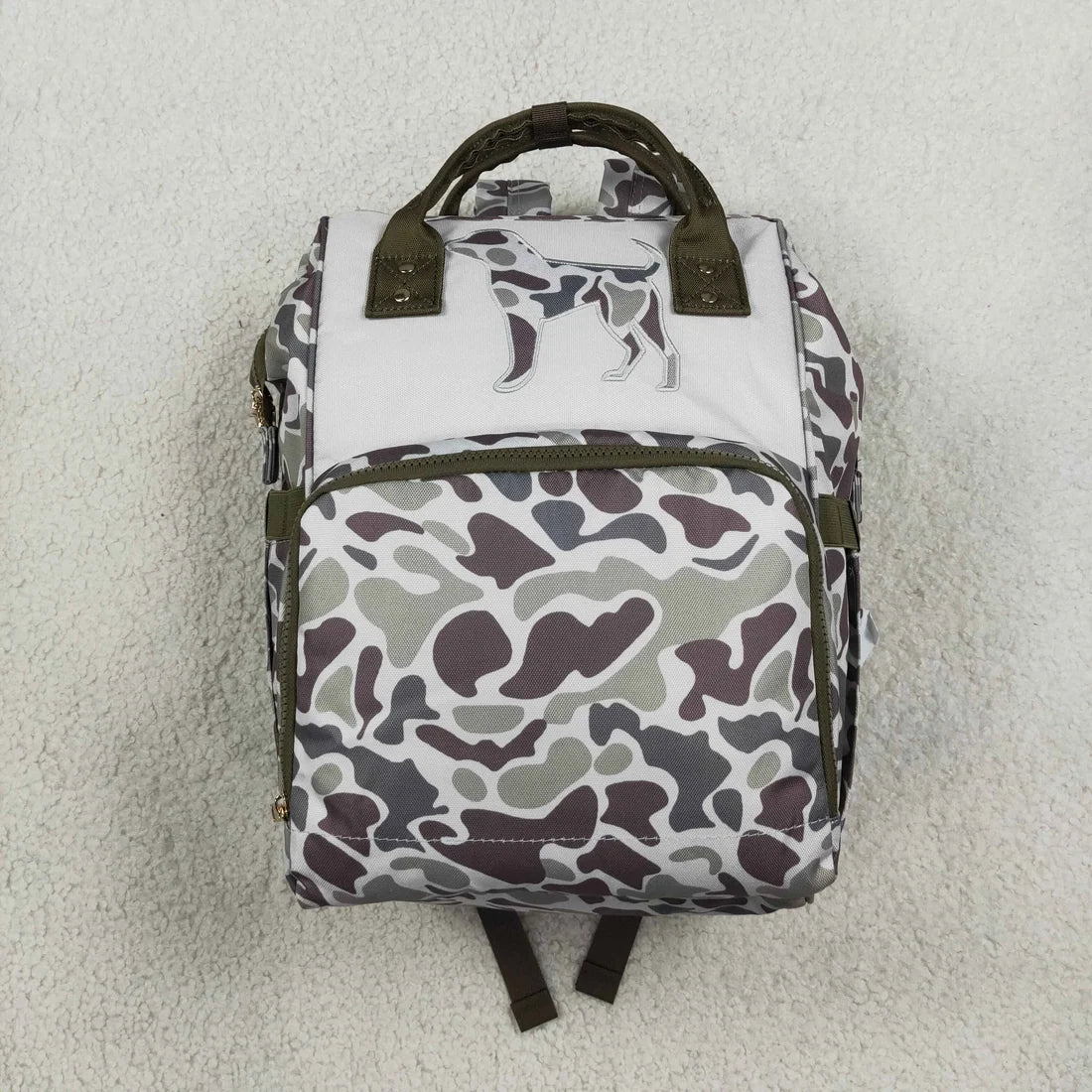 4 Colors  Embroidery Camo Hunting Print Adult Baby Diaper Bags