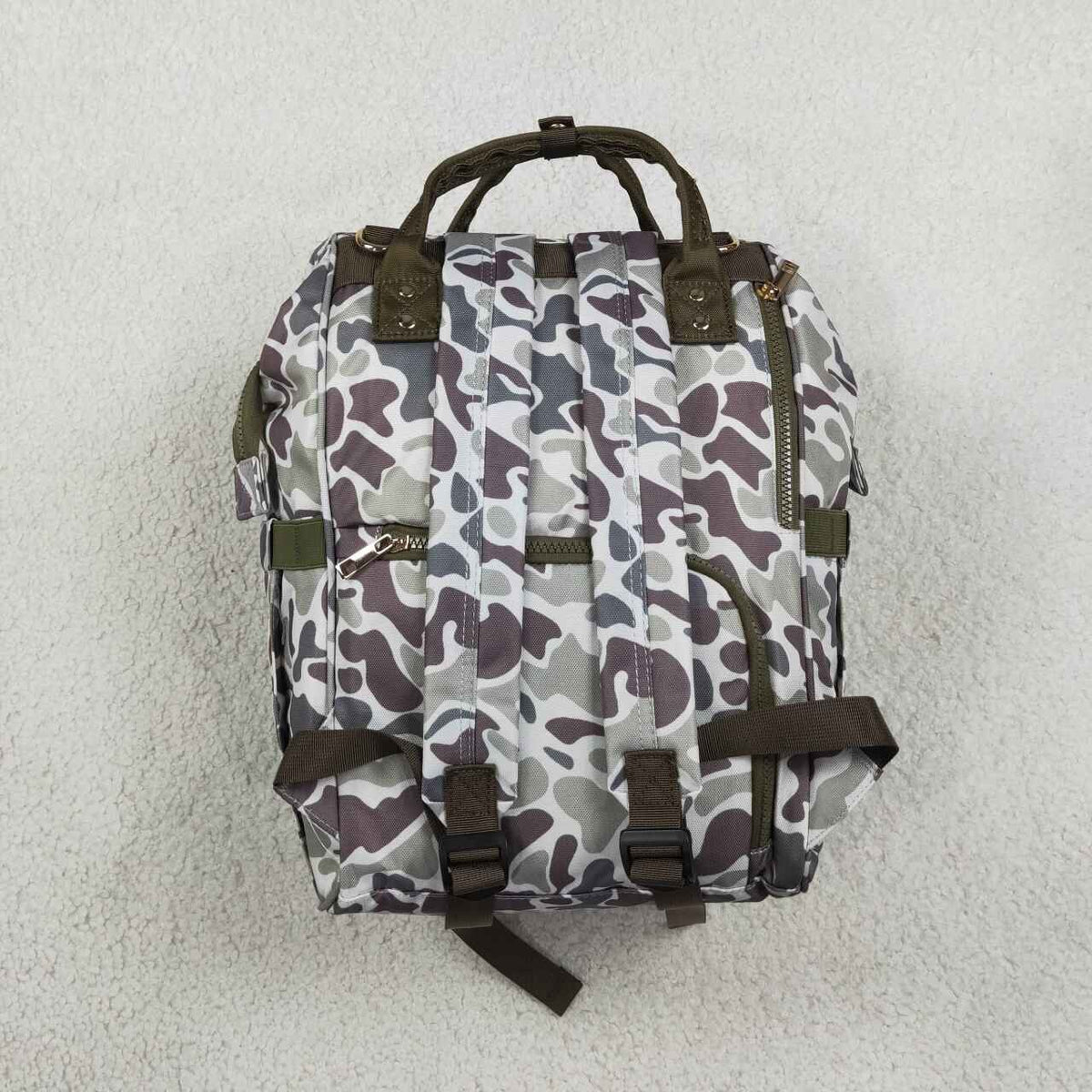 BA0403 Dog Embroidery Camo Hunting Print Adult Baby Diaper Bags