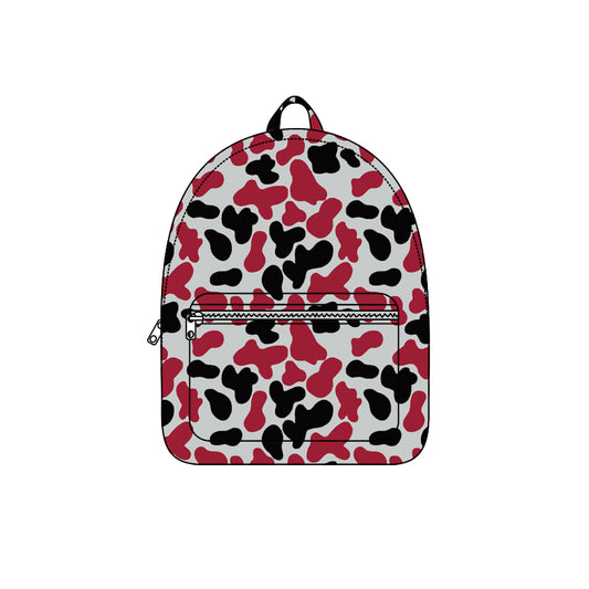 8.5 BA0411 Preorder Teams Wine Black Camo Print Kids Backpack