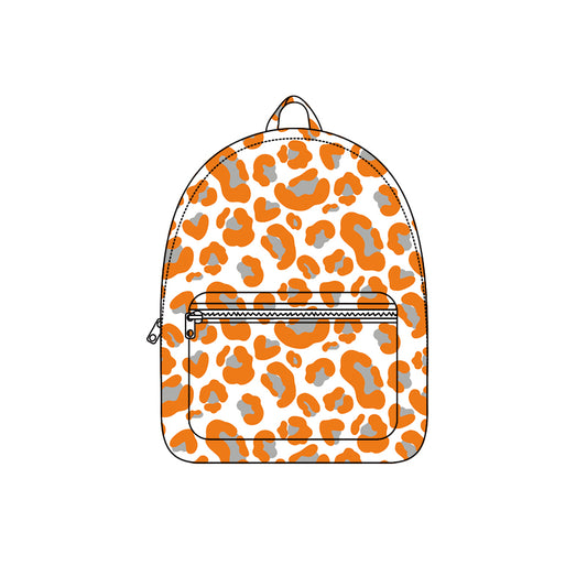 8.5 BA0416 Preorder Teams Orange Grey Camo Print Kids Backpack