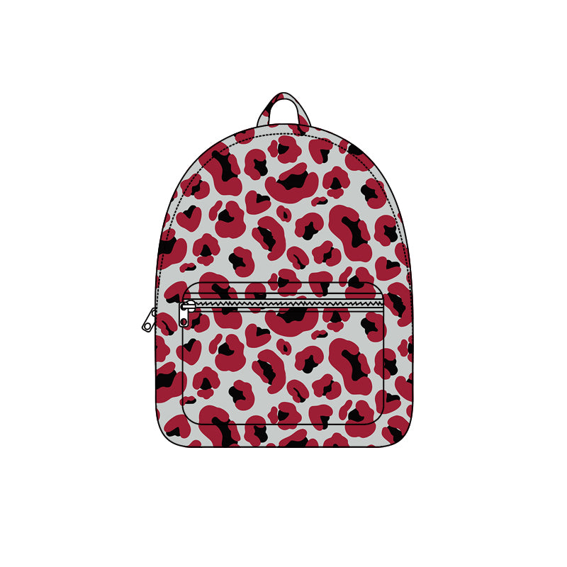 8.5 BA0418 Preorder Teams Red Black Camo Print Kids Backpack