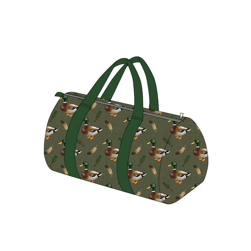 9.24 BA0439 Preorder Mallard Duck Green Print Kids Gym Bag