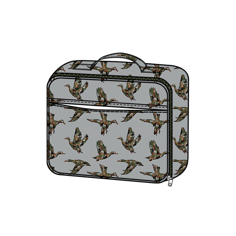 9.24 BA0447 Preorder Mallard Duck Camo Print Kids Lunch Box