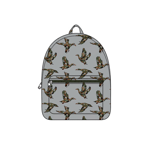 9.24 BA0454 Preorder Mallard Duck Camo Print Kids Backpack Bags