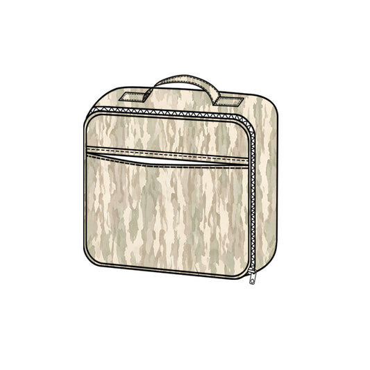10.15 BA0461 Preorder Khaki Camo Print Kids Lunch Box