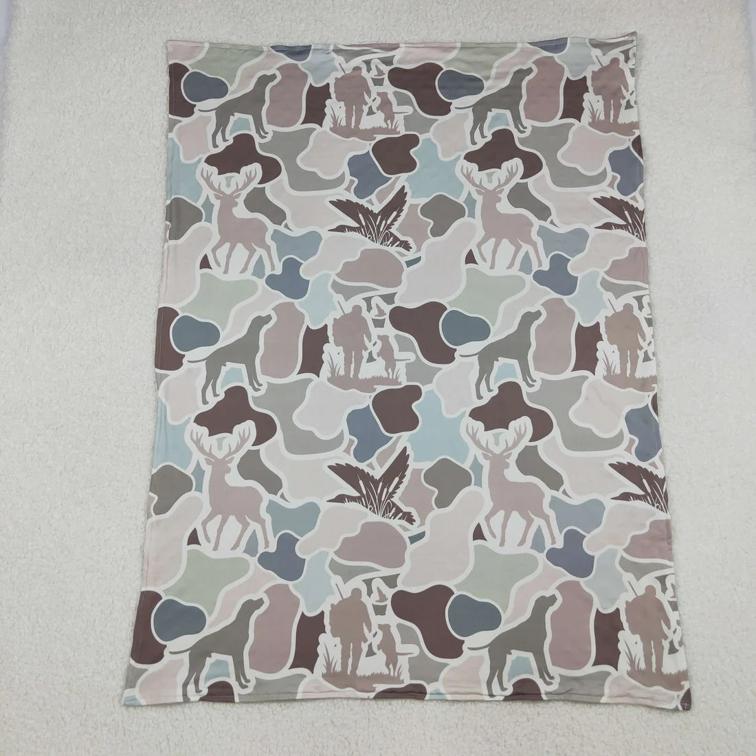 Sibling Baby Camo Ducks Hunting Blankets
