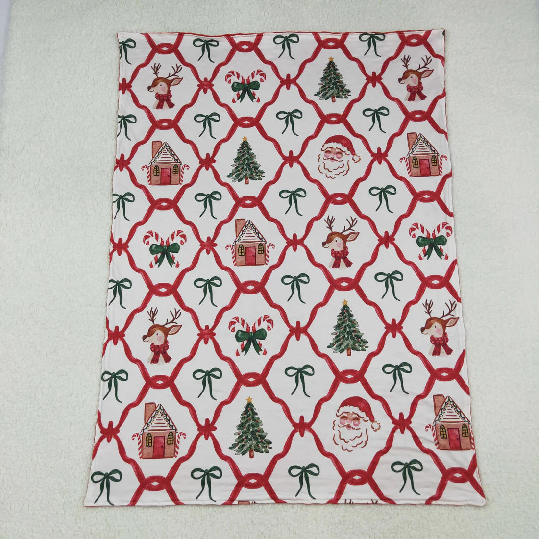 Baby Toddler Christmas Minky Blankets