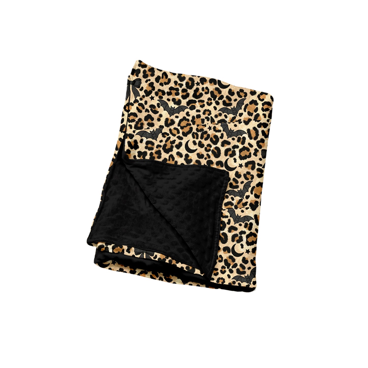 8.7  Preorder Baby Halloween Bat Leoaprd Minky Blanket