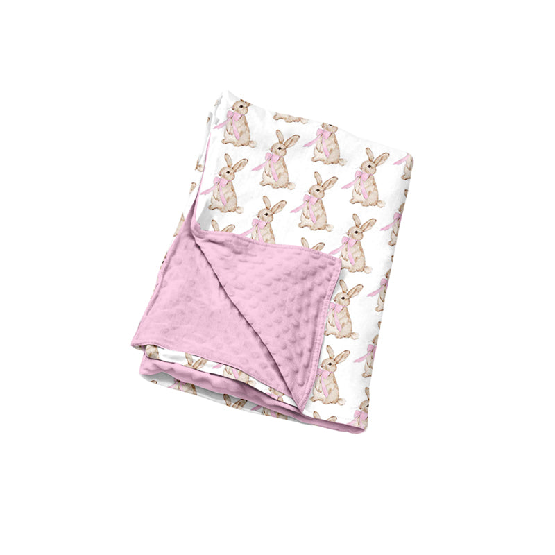 9.30 BL0311 Preorder Baby Boys Easter Rabbit Blanket