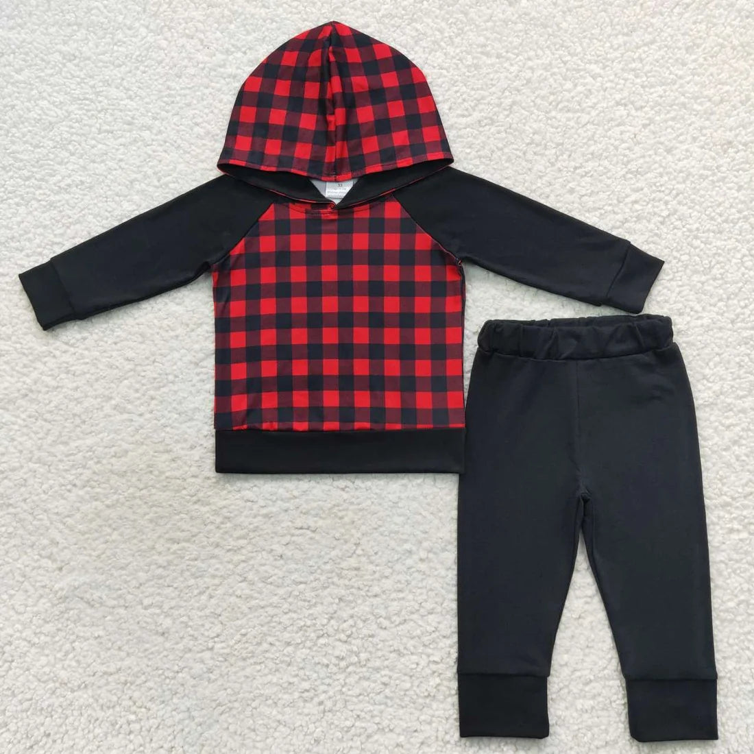 Sibling Baby Boys Girls Santa Lights Hoodie Top Leggings Bell Bottom Pant Christmas Clothes Set