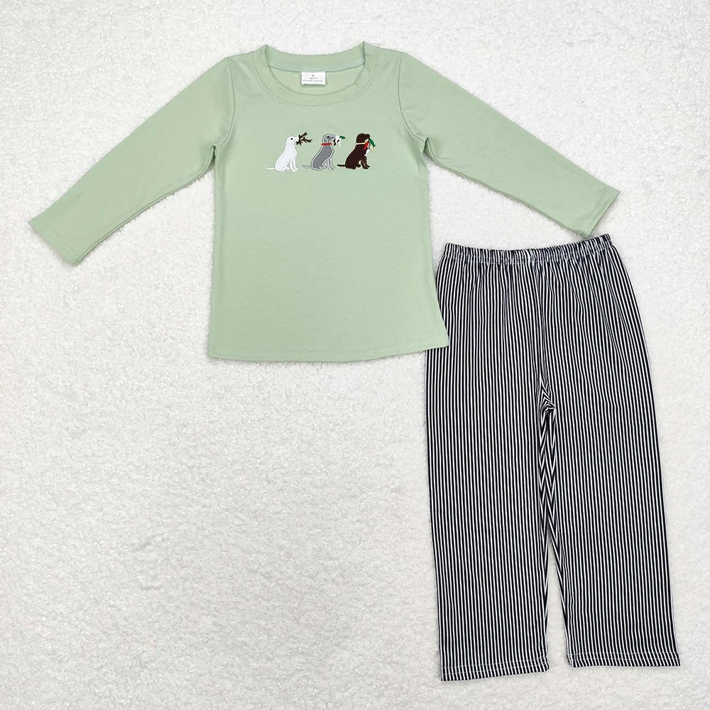 Baby Boys Dogs Hunting Dog Pants Outfit Romper