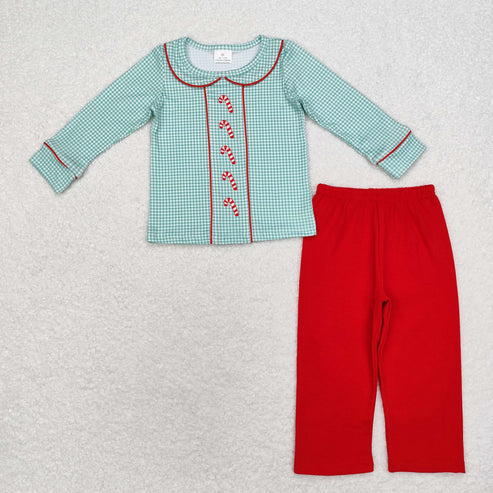 Sibling Baby Boys Christmas Long Sleeve Outfit